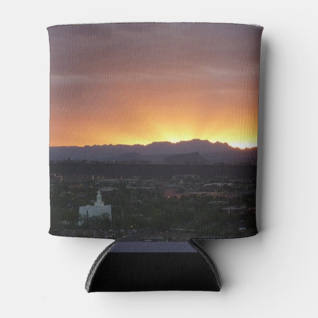 Rafraîchisseur Pour Canette Lever de soleil sur le paysage de St. George Utah (Devant)