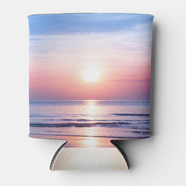 Rafraîchisseur Pour Canette Lever de soleil tropical : Mer, Ciel, Sérénité (Devant)