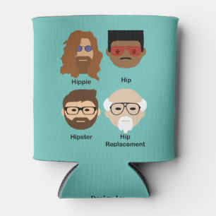 Rafraîchisseur Pour Canette L'évolution de la hanche - hippie au remplacement