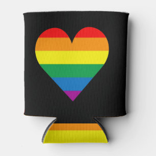 Rafraîchisseur Pour Canette LGBT Love Heart, Lesbian Gay Bisexual Transgenre