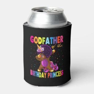 Rafraîchisseur Pour Canette Licorne qui fait dab Afro Parrain du T-Shirt de la