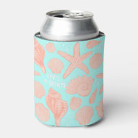 LIFE'S A BEACH seashells rose bleu motif