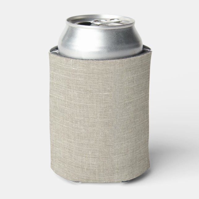 Rafraîchisseur Pour Canette Linge Rustique Beige Imprimé (Can devant)