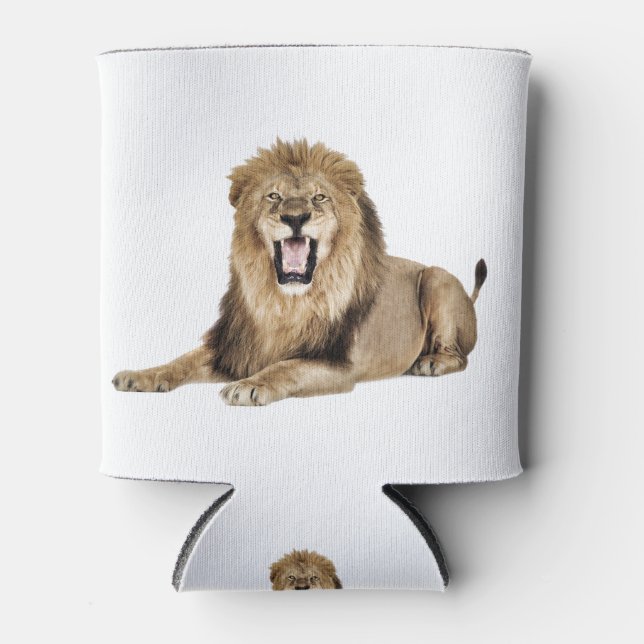 Rafraîchisseur Pour Canette Lion couché personnalisable (Devant)