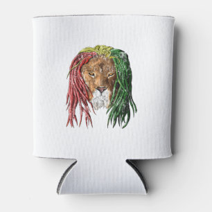 Rafraîchisseur Pour Canette Lion de rasta-reggae Vintage