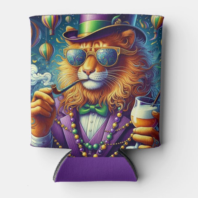 Rafraîchisseur Pour Canette Lion/Louisiana Mardi Gras (Devant)