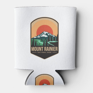 Rafraîchisseur Pour Canette Logo de l'emblème du parc national du Mont-Rainier