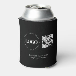 Rafraîchisseur Pour Canette Logo de l'entreprise personnalisée Code QR Minimal