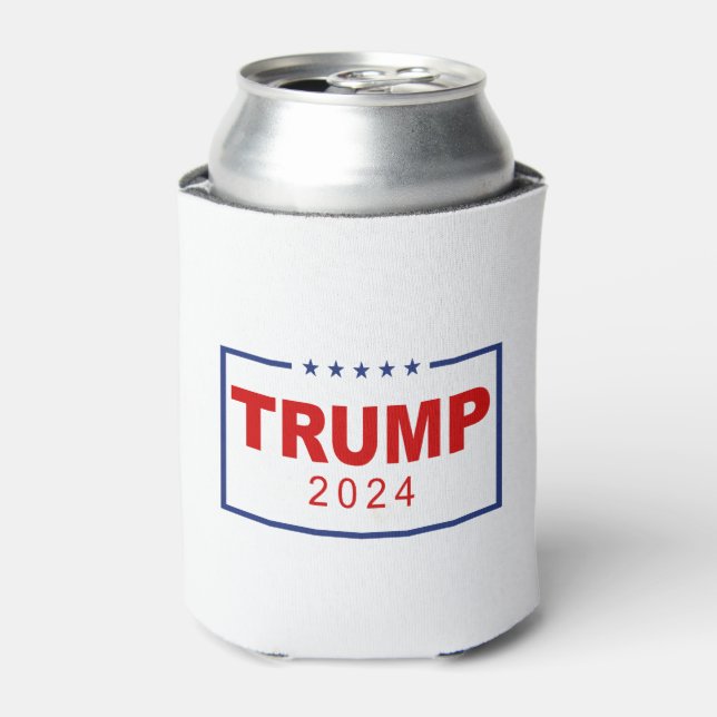 Rafraîchisseur Pour Canette Logo du rectangle classique Trump 2024 (Can devant)