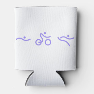 Rafraîchisseur Pour Canette Logo mauve léger de triathlon