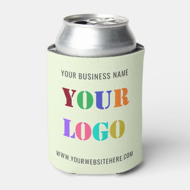 Rafraîchisseur Pour Canette Logo Personnalisé Texte Promotionnel Business Can  (Can devant)