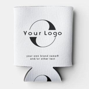 Rafraîchisseur Pour Canette Logo sur Clean + Black Text Company Business Can C
