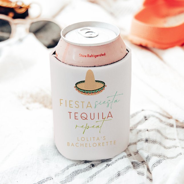 Rafraîchisseur Pour Canette LOLITA Fiesta Siesta Tequila Bachelorette Favorise (Créateur téléchargé)