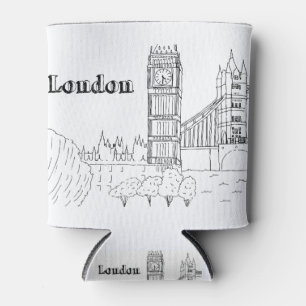 Rafraîchisseur Pour Canette Londres Big Ben Vacation Dessin Vacances Art Trave