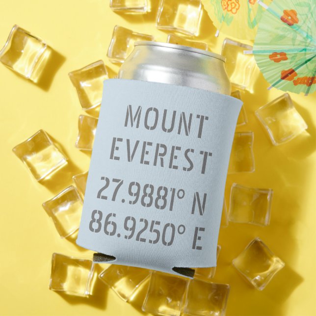 Rafraîchisseur Pour Canette Longueur de la latitude du mont Everest (Été in situ)