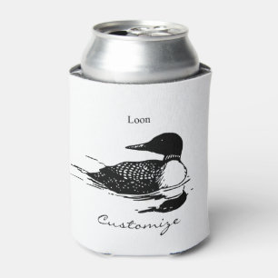 Rafraîchisseur Pour Canette Loon Swimming Bird Art Thunder_Cove