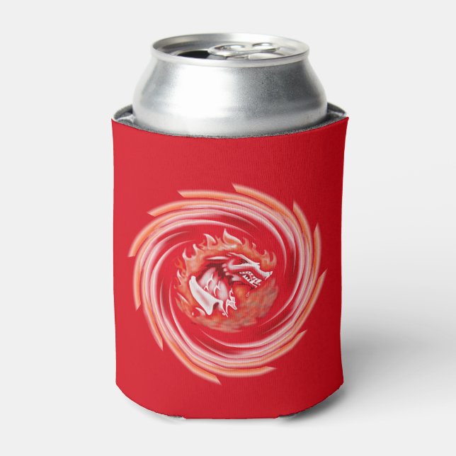 Rafraîchisseur Pour Canette Loup sauvage Whirling rouge peut refroidir (Can devant)