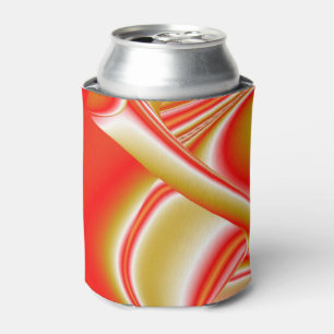 Rafraîchisseur Pour Canette Love and Gold Abstrait 3D Rainbowart