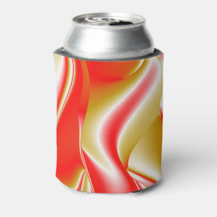 Rafraîchisseur Pour Canette Love and Gold Abstrait 3D Rainbowart