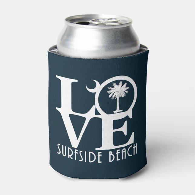 Rafraîchisseur Pour Canette LOVE Surfside Beach SC  (Can devant)