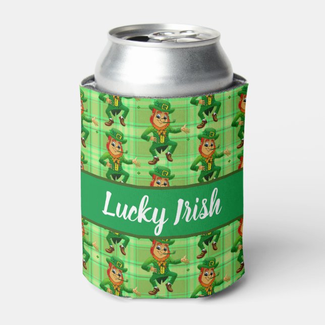 Rafraîchisseur Pour Canette Lucky Irish Green Leprechaun St patrick (Can devant)