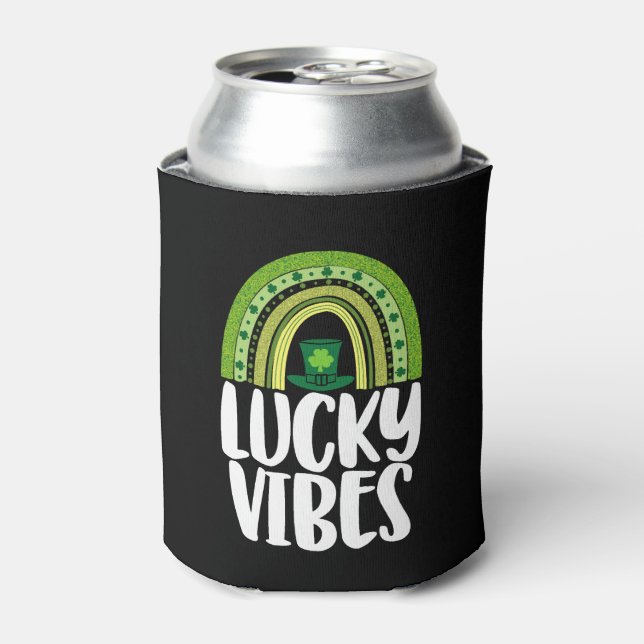 Rafraîchisseur Pour Canette Lucky Vibes Jour de la Saint Patrick (Can devant)