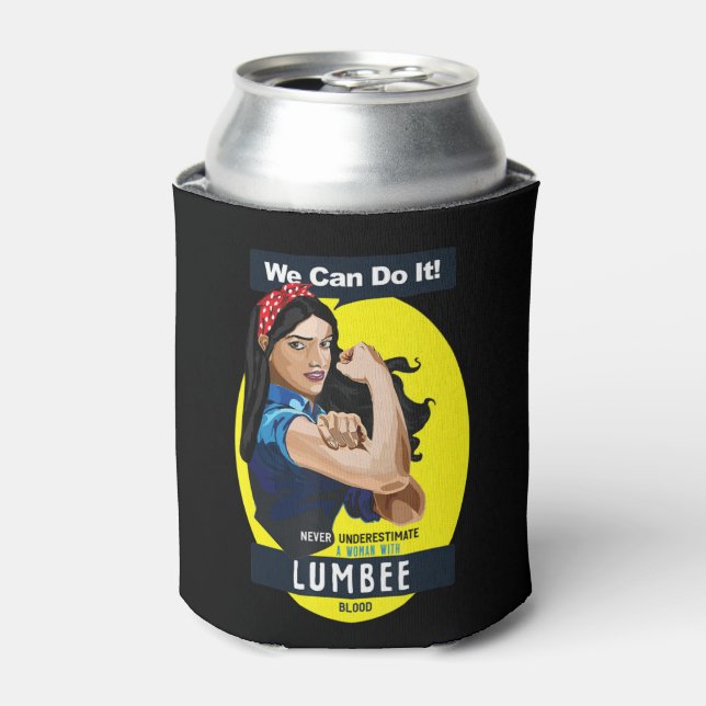 Rafraîchisseur Pour Canette Lumbee Une Indienne Amérindienne N'A Jamais Soumis (Can devant)
