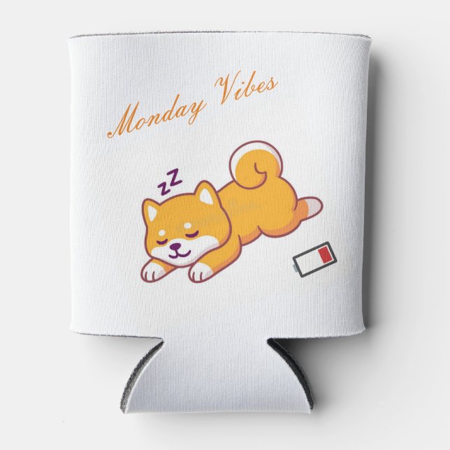 Rafraîchisseur Pour Canette Lundi Shiba Vibes Coozi (Devant)