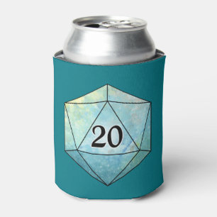 Rafraîchisseur Pour Canette Magique brillant d20 dés