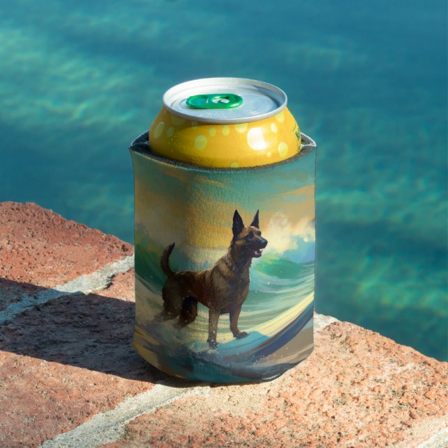 Rafraîchisseur Pour Canette Malinoi Beach Surf Peinture belge (Piscine in situ)