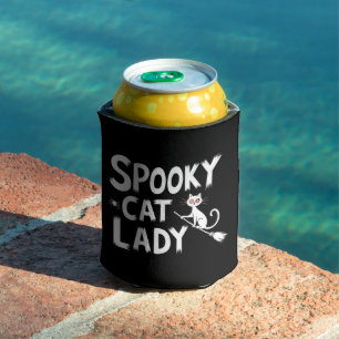 Rafraîchisseur Pour Canette Maman Chat Effrayant Dame Chat Effrayant Halloween