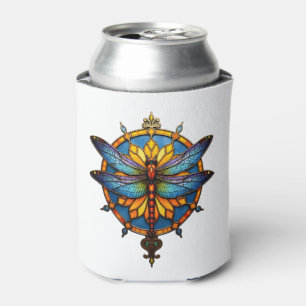 Rafraîchisseur Pour Canette Mandala Libellule Lumineuse Géométrie Sacrée Spiri