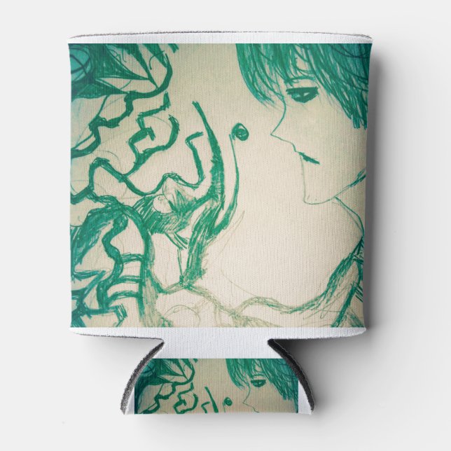 Rafraîchisseur Pour Canette manga manga vert monstre yaei (Devant)