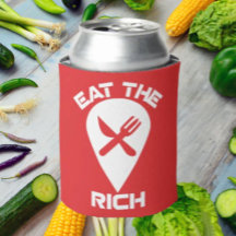 Mangez Les Riches - Anti-Greed Can Cooler