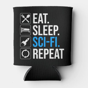 Rafraîchisseur Pour Canette Mangez Sleep Sci-Fi Répéter