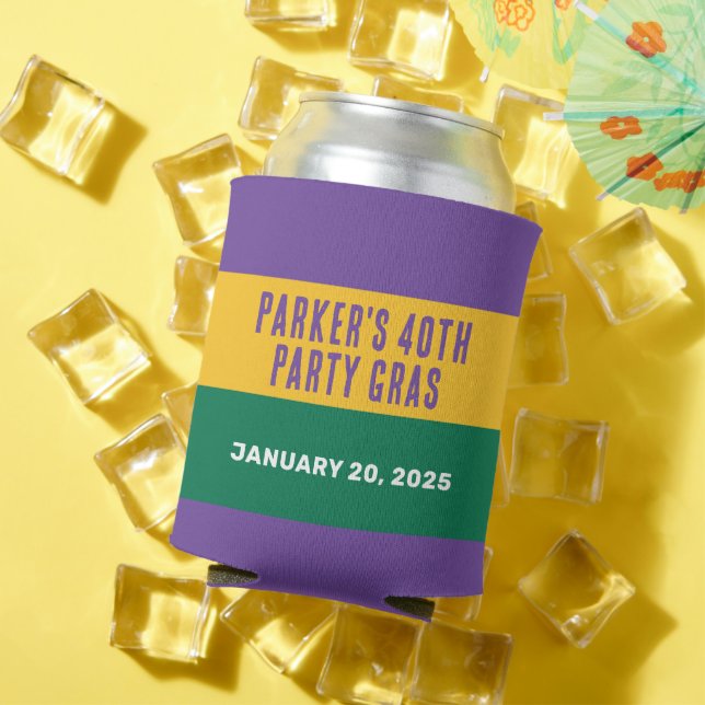 Rafraîchisseur Pour Canette Mardi Gras (Été in situ)