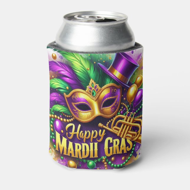 Rafraîchisseur Pour Canette Mardi Gras Peut Décor (Can Dos)