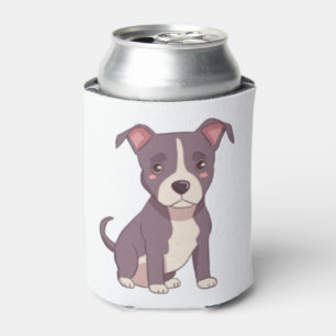 Rafraîchisseur Pour Canette Mare american pit bull terrier kawaii illustration