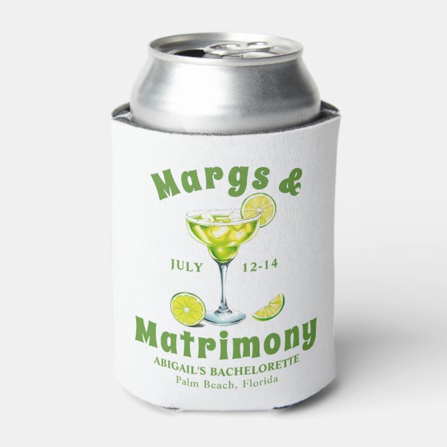 Rafraîchisseur Pour Canette Margs & Matrimony cocktail vert citron enterrement (Can devant)