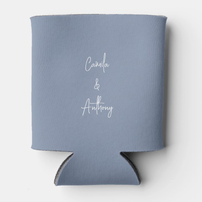 Rafraîchisseur Pour Canette Mariage bleu (Devant)