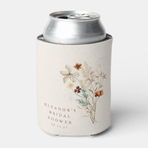Rafraîchisseur Pour Canette Mariage Champêtre Bohème Rustique Fleurs Floral