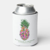 Mariage d'aquarelle tropicale à ananas