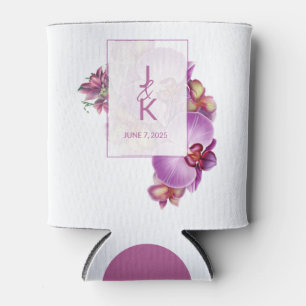 Rafraîchisseur Pour Canette Mariage d'orchidées florales