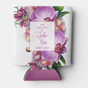 Rafraîchisseur Pour Canette Mariage d'orchidées florales