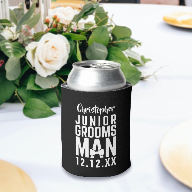 Rafraîchisseur Pour Canette Mariage Junior Groomsman Nom Can Cooler (Créateur téléchargé)