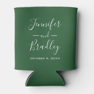 Rafraîchisseur Pour Canette Mariage personnalisé Emerald Green