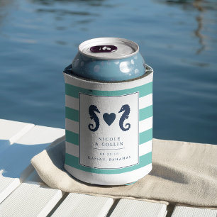 Rafraîchisseur Pour Canette Mariage Tropical Seahorse Favoriser