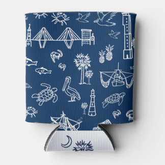 Rafraîchisseur Pour Canette Marine Charleston Toile Motif Can Cooler