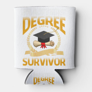 Rafraîchisseur Pour Canette Master Survivor Funny Graduation T-shirt