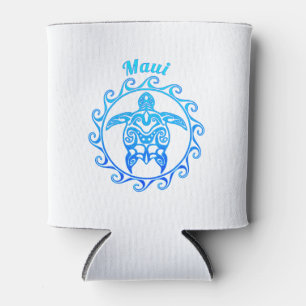 Rafraîchisseur Pour Canette Maui Tortue Tribale Bleue